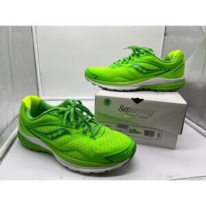 Saucony Ride 9 Electric Lime Green Run Pops Running Shoes Sneakers Womens Size 9